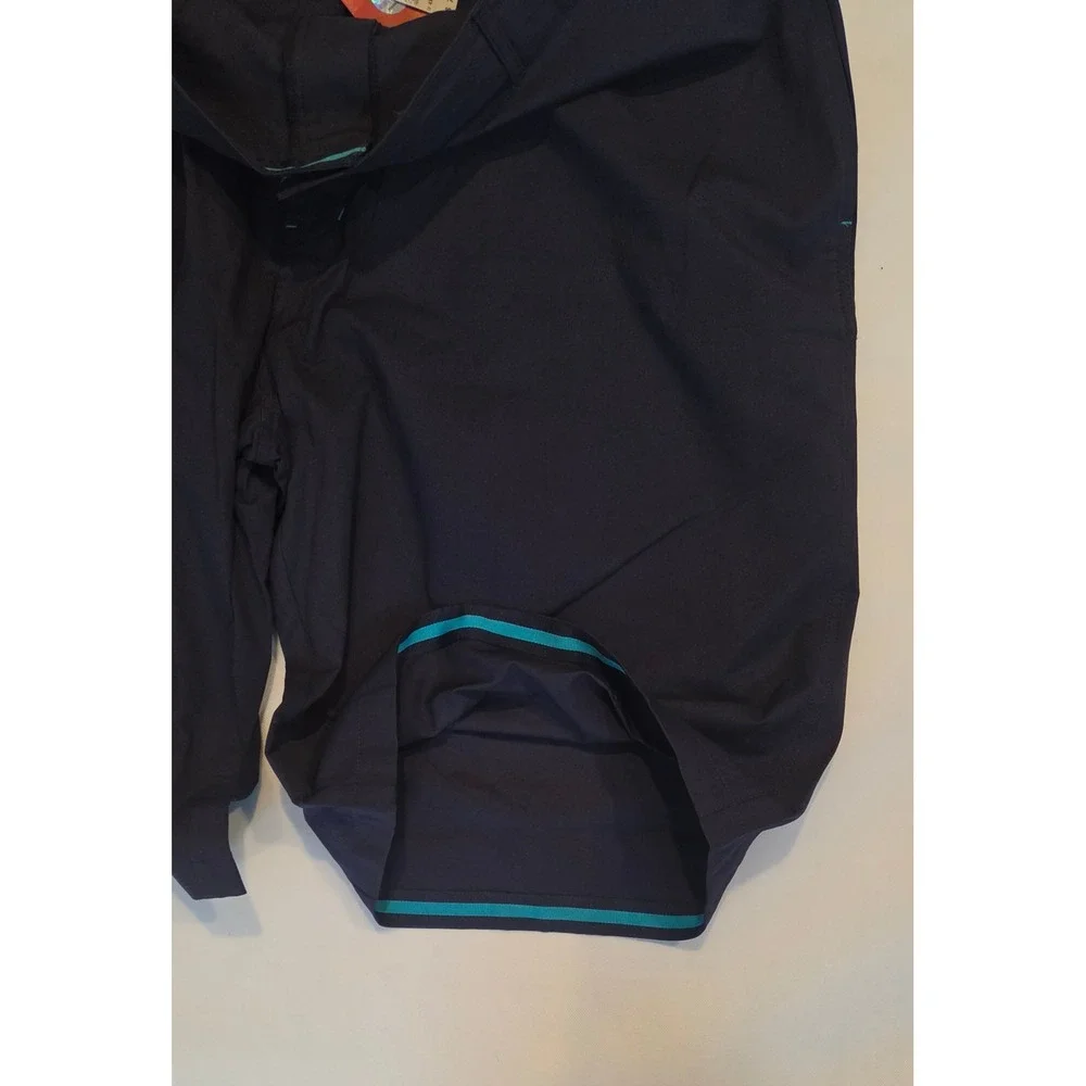 Mitchell & Ness Chino Shorts Mens 4XL Navy Tennis Patch Teal Script, NWT